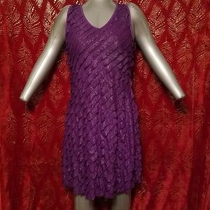 Go to Mercari  Sparkly Ruffled Purple Dress